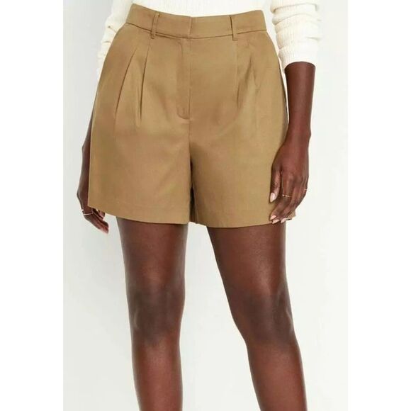 Old Navy High-Rise Taylor Trouser Shorts XL Casual Chic Minimalist Contemporary - Picture 9 of 11